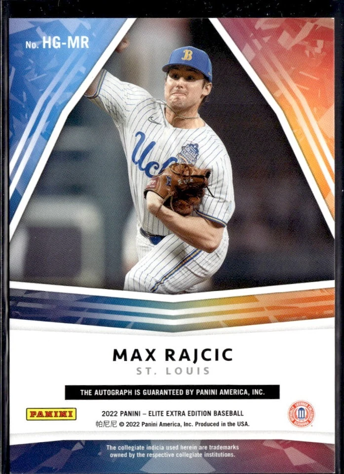 2022 PANINI ELITE EXTRA EDITION HIDDEN GEMS AUTOGRAPH #HG-MR MAX RAJCIC - Image 2 of 2
