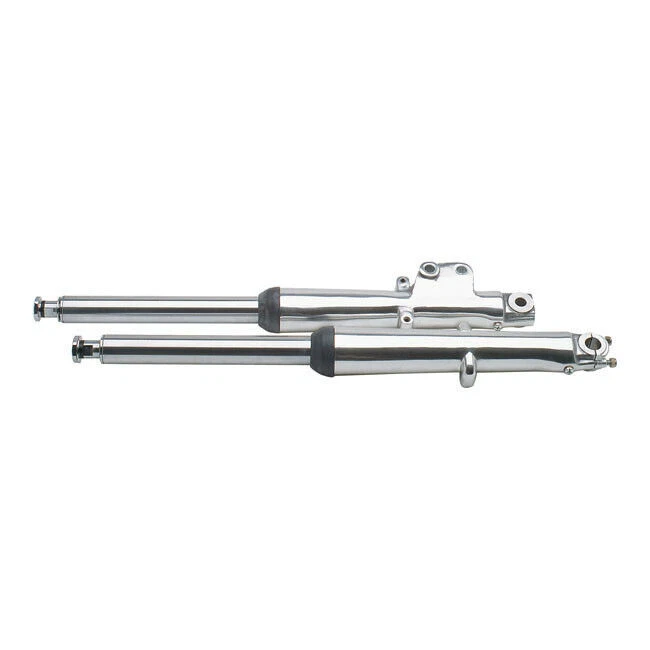 2 Support & Fourreaux de Fourche 2 ",Einscheibe,Poli,pour Harley-Davidson 72-84 - Photo 1/1