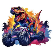 ANIMAL DINOSAUR REX KIDS CRAFT CUPS, COMPUTERS, STICKERS DECAL 4 SIZES