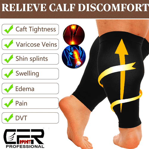 Wadenärmel Beinstütze Kompressionsstrümpfe Laufen Schienbeinschiene Krampfadern Paar - Bild 4 von 14