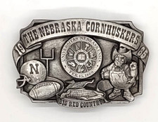 The Nebraska Cornhuskers "Big Red Country" Belt Buckle