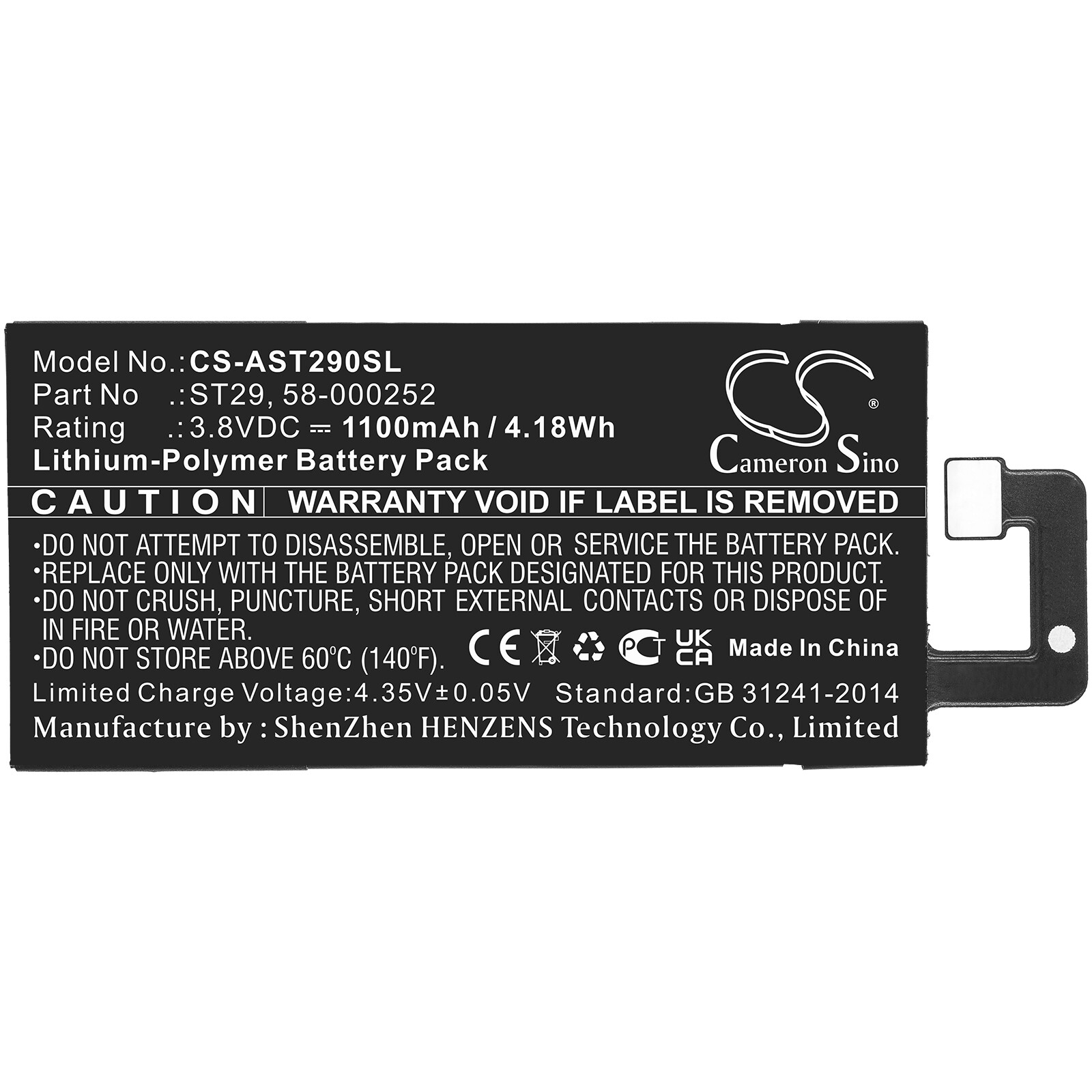 1100mAh E-book, E-reader Battery For Amazon Kindle Oasis 3,P/N:ST29,58-000252-image