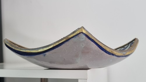 Orientalist Ceramics Blue Decor. Dish Céramique Moyen-Orient Cendrier, Assiette - Photo 8 sur 10