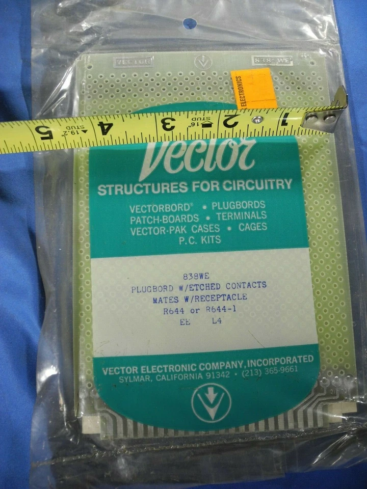 Vector Vectorbord 838WE PLUGBORD CON CONTACTOS GRABADOS R644 R644-1 (NOS) Foto 4 de 4