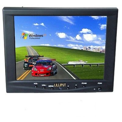 Lilliput FA801-NP/C/T 8'' Mini LCD Monitor Touch Screen Car w Speakers Grade C