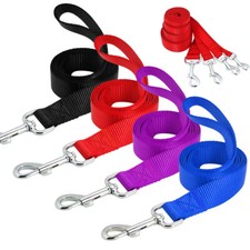 10pcs/lot Wholesale 4ft Nylon Dog Leash Durable Walking Leads for Pet Black Blue