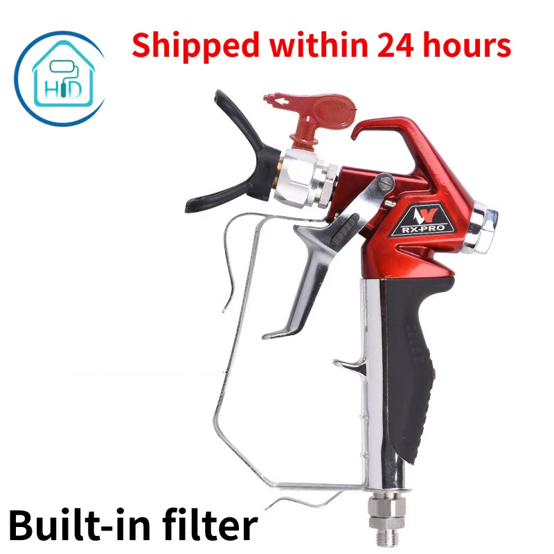 Airless Spray Gun 2 finger RX Pro Red Series 0538020 w 517 Tip