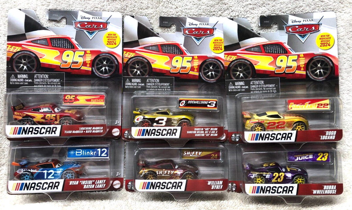 Disney Cars ミニカーセット DISNEY PIXAR CARS NASCAR 2024 disney complete set all 6 NEW