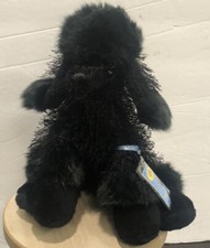 Webkinz Large black poodle  unused CODE Pet Plush with tag 6" HS191 NEW 