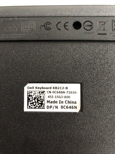 Claiver AZERTY Dell KB212-B USB 2.0 - Noir Quietkey French Layout Keyboard OEM - Photo 5/6