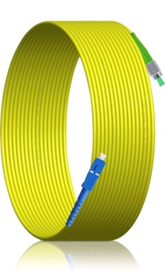 10M/33FT FC/APC to SC/UPC SM SX LSZH 3.0mm Indoor Fiber Optic Patch Cord, FC to