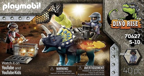 Playmobil 70627 Triceratops Battle for The Legendary Stones Dino Rise Playset, T - 第 3/3 張圖片