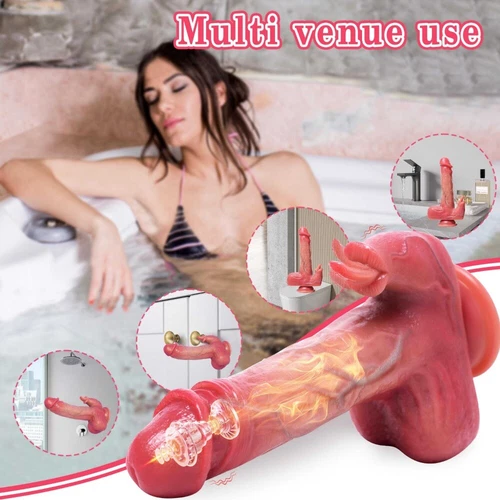 Telescopic Realistic Thrusting Dildo Vibrator Sex Toys for Women Remote Control - Picture 23 of 24