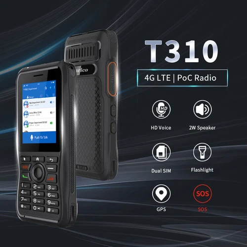 Inrico T310 4G Network Radio Zello Walkie Talkie Dual SIM Card SOS Smart Phone - Picture 10 of 13