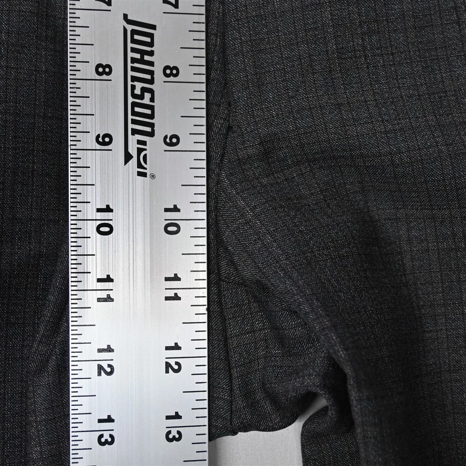 Jack Victor Riviera 38x32 Gray Check Koby 100% Wool Mens Dress Pants - Image 3 of 4