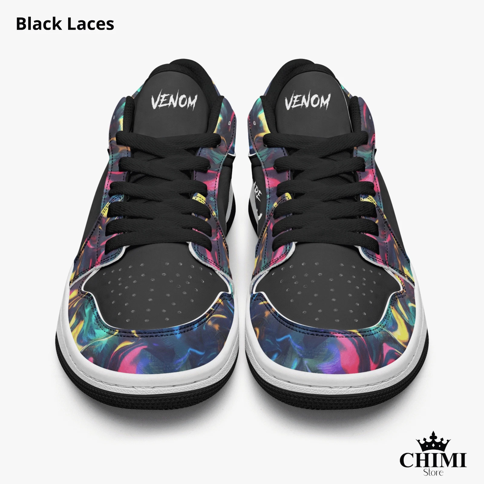 Venom Top Leather Sneakers Comic Book Collectible Sneaker