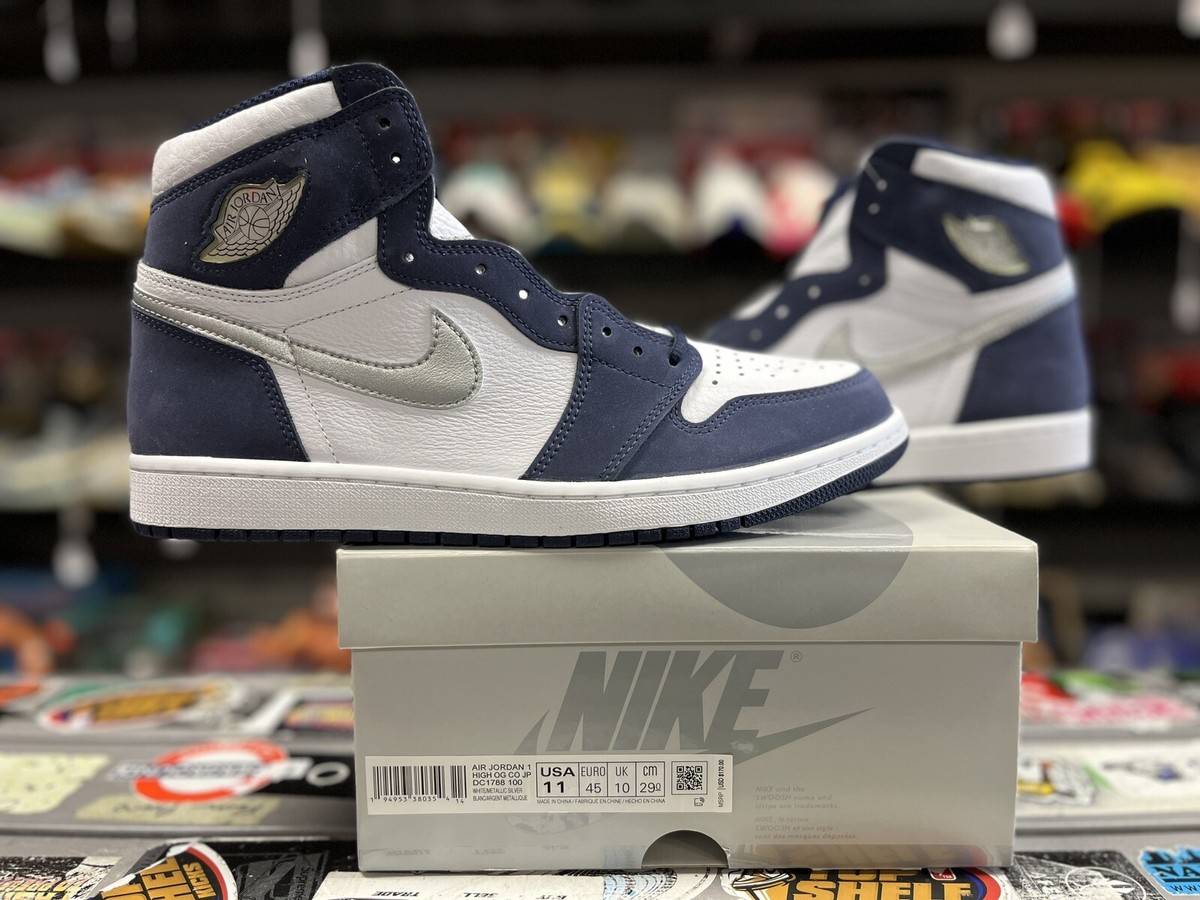 New Air Jordan 1 High Co.JP Midnight Navy 2020 Size 11 Rare New Air Jordan 1 High Co.JP Midnight Navy 2020 Size 11 Rare