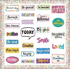 68 Pcs Growth Mindset Bulletin Board Decorations Classroom Positive Sayings