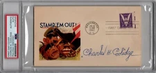 CHARLES COOLIDGE MEDAL OF HONOR ARMY WWII SIGNED FIRST DAY COVER PSA/DNA FDC MOH