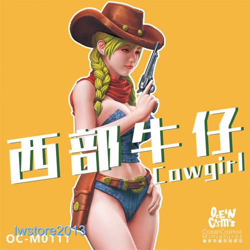 1/35 Painted Sexy Cowgirl Resin Miniatures Figures Model For Cars Vehicles Toy - Picture 4 of 21