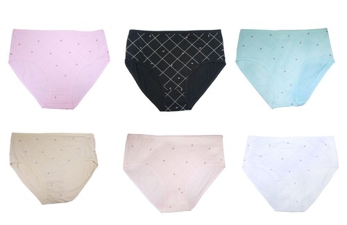4x Mutandine Donna Morbido Cotone Slip Lingerie Intimo Strech Leggero UK 8-18 JD10 - Foto 2 di 5
