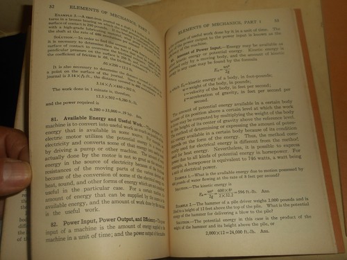 ICS ELEMENTS OF MECHANICS Parts 1 &2 International Correspondence Schools 1944 - Picture 20 of 24