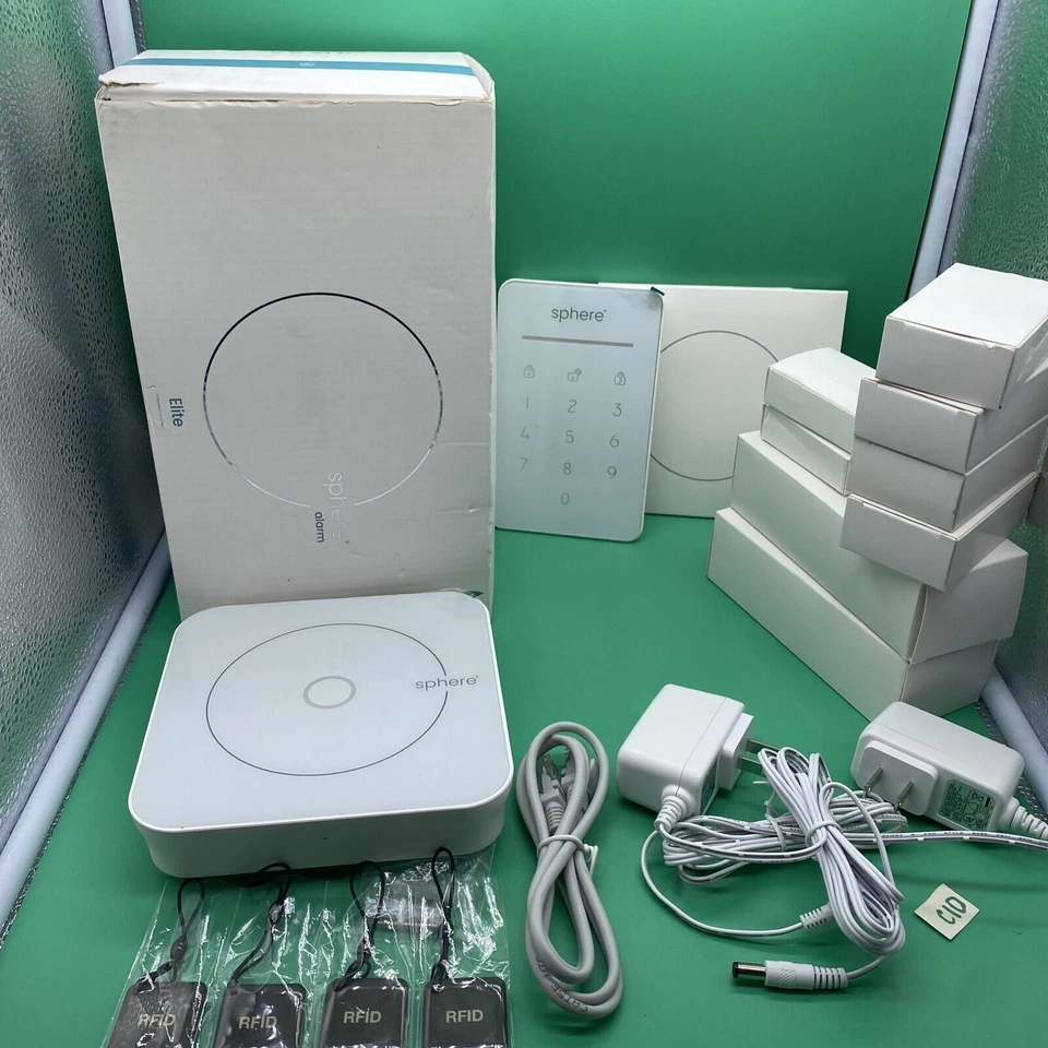 Home Security Sphere Alarm Elite System 14 Piece Wireless Kit - Image 2 of 4