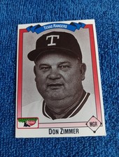 Don Zimmer Card 1993 Keebler Texas Rangers #391 Baseball Card Rare SGA