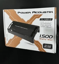 POWER ACOUSTIK RZR4-1500D 1500W 4-Channel Class D Amplifier - NEW & SEALED!