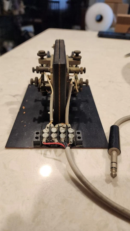 2 Vintage J-38 US Army Signal Corps Telegraph Keys Used During WWII Era w/ Cable - Image 4 of 4