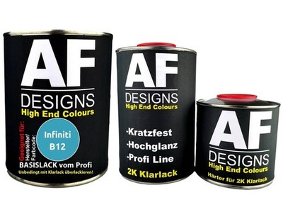 FÜR Infiniti B12 Effect Aqua Metallic 2,5L Autolack Set Klarlack Härter