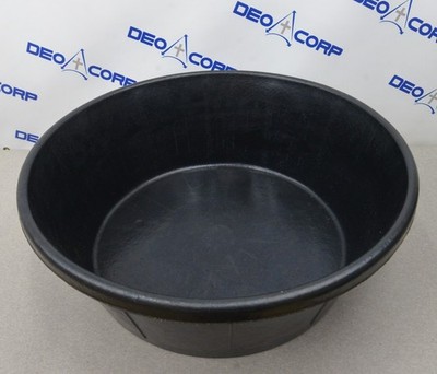 Lot of 3 15 Gallon Crushproof Rubber Drip Pan / Feed Tub