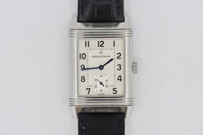 Jaeger-LeCoultre Reverso Grande Taille 270.8.62 Silver Dial Leather Strap 26mm