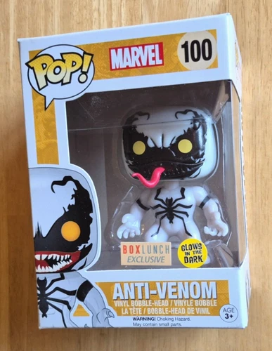 Funko Pop! Anti-Venom #100 Marvel Venom Glows Box lunch FREE SHIPPING