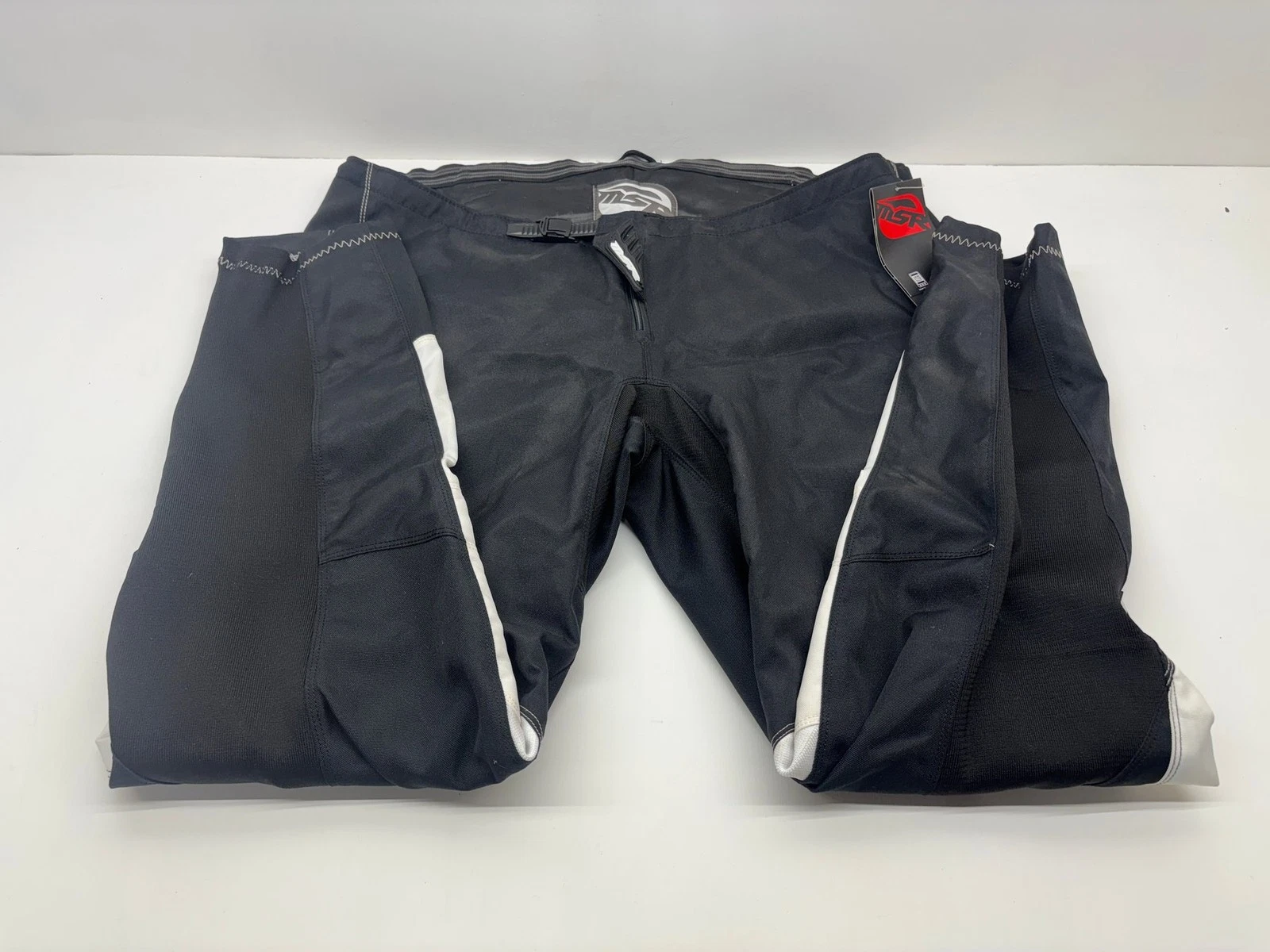 MSR Men's Riding Pants 3XL Black White XXXL Apparel Gear Motocross MX Off Road