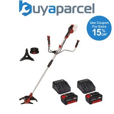Einhell Twin 18v / 36v Cordless Brushcutter + Strimmer 2 x 4.0Ah Battery Pack