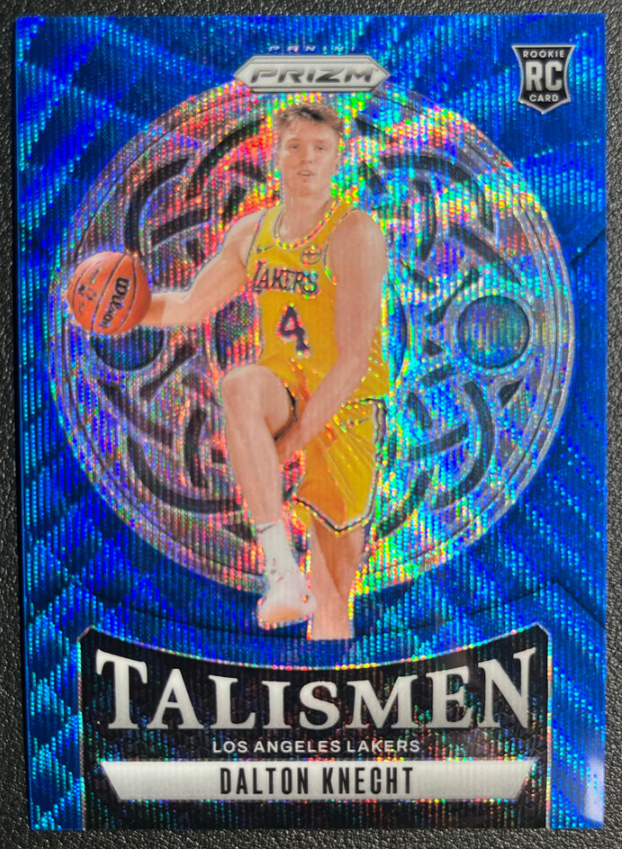 Dalton Knecht 2024-25 Panini Prizm 070/175 Blue Wave Talismen RC Lakers #15