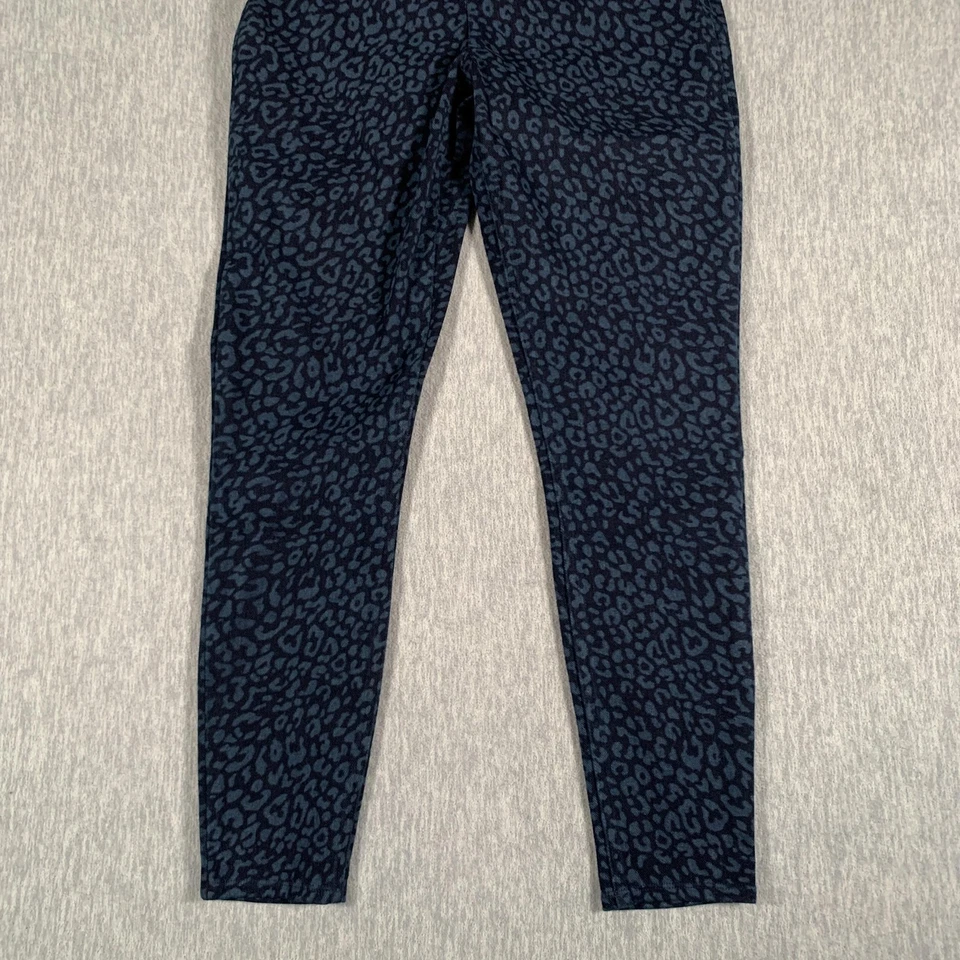 Spanx Leggings Mujer Grandes Azul Estampado Leopardo Forma Pull On Pantalones Elásticos Foto 3 de 4
