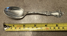 VTG Art Noveau Sterling Silver Antique Alvin Manf spoon engraved Chicago bowl