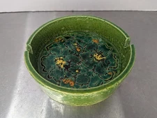 Vintage Raymor Bitossi Italian Ceramic Ashtray With MCM Floral pattern