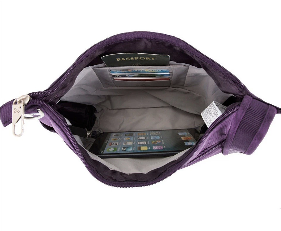 Travelon Anti-Theft Classic Crossbody Bucket Bag NWT - Image 3 of 4