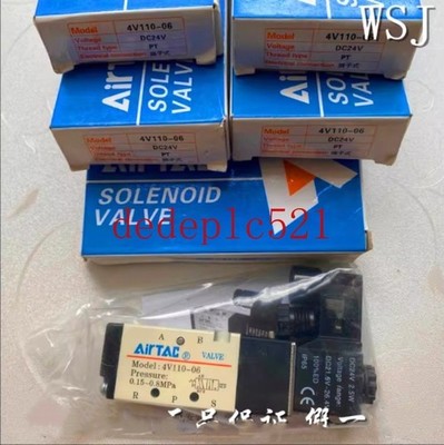1PCS NEW AirTAC 4V110-06 Solenoid Valve 2-Bit 5-Through Electronics #cv