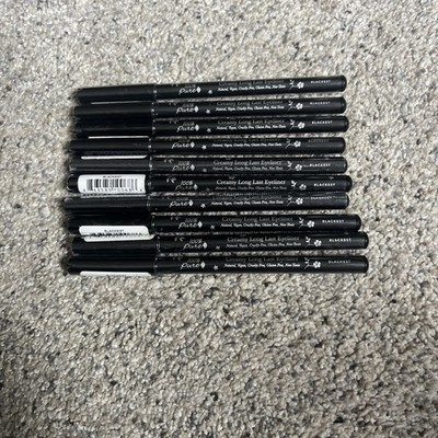 LOT OF 10 Creamy Long Lasting Eyeliner, Blackest, Natural 0.04 oz (1.14 g)
