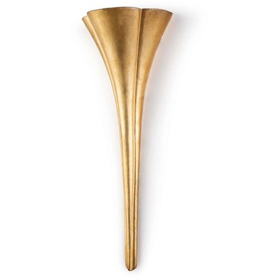 Regina Andrew Detroit 15-1095 OPEN BOX Lillian Wall Sconce Gold Leaf