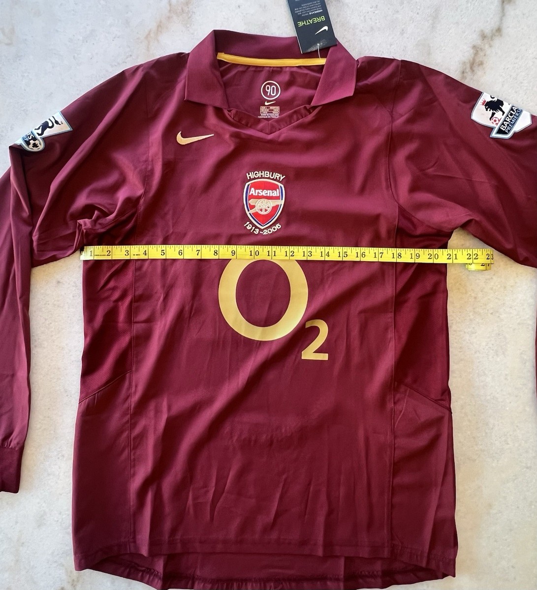 Arsenal FC 2005-06 Home Kit Thierry Henry 14 Long Sleeve Size L | eBay