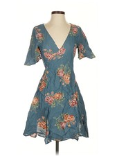 Christy Dawn Women Green Casual Dress S