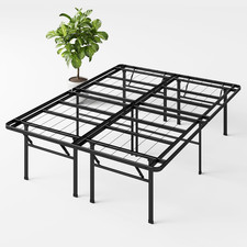 Smartbase Heavy Duty Mattress Foundation, 18 Inch Metal Platform Bed Frame, No B