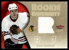 2005-06 Ultra Rookie Uniformity Jersey Brent Seabrook RC #RU-BS