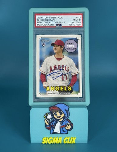 Shohei Ohtani #SO 2018 Topps Heritage Real One Autographs card