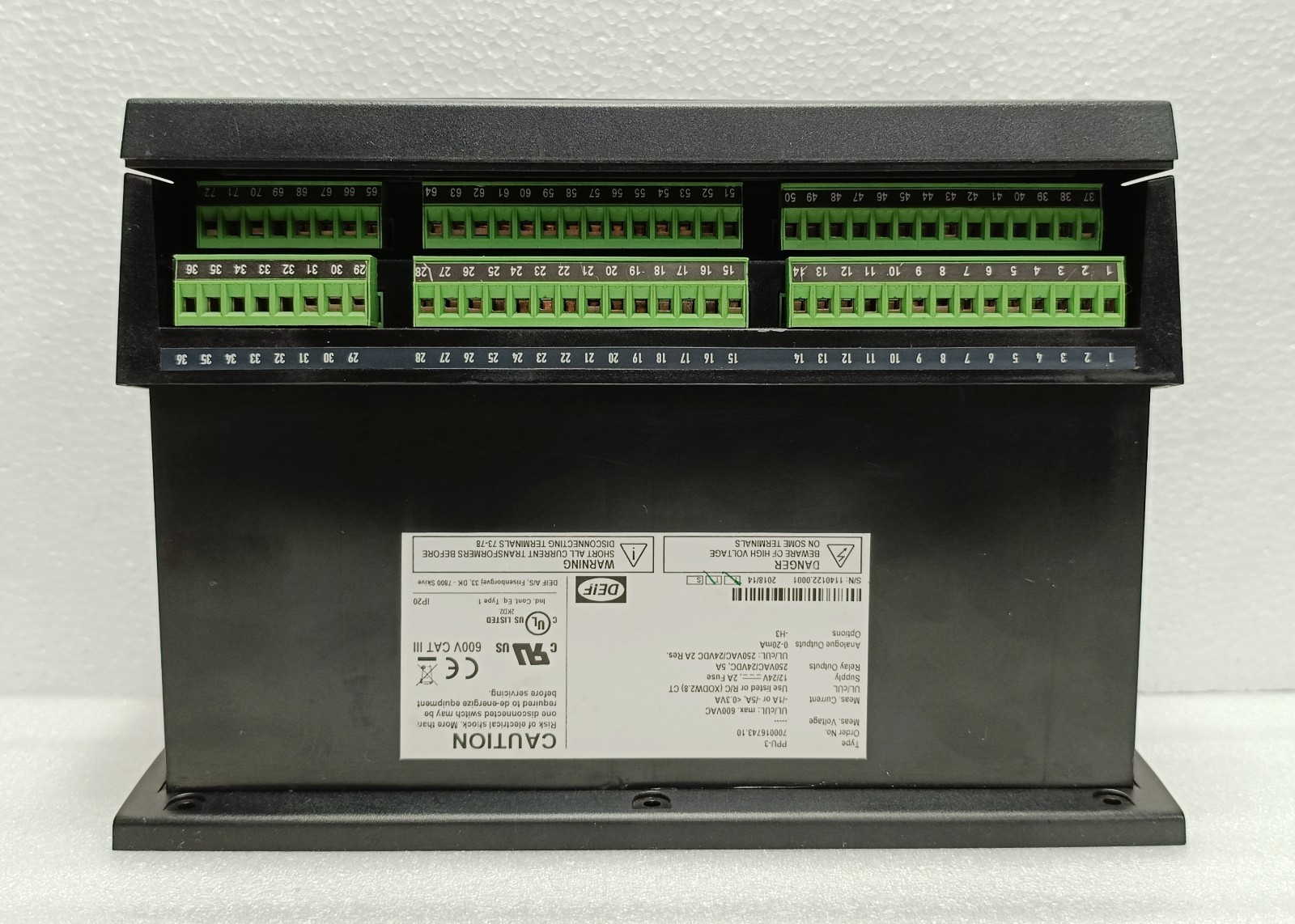 DEIF PPU-3 Multiline Protection & Paralleling Unit GenSet Controller 70001674310